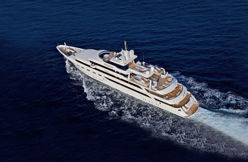 how much does a mega yacht charter cost